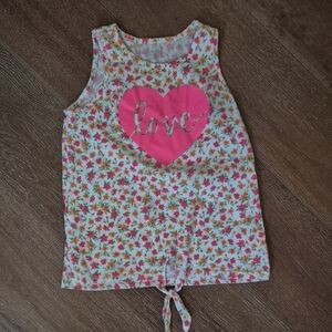 The Children's Place Pink Heart Tank Top